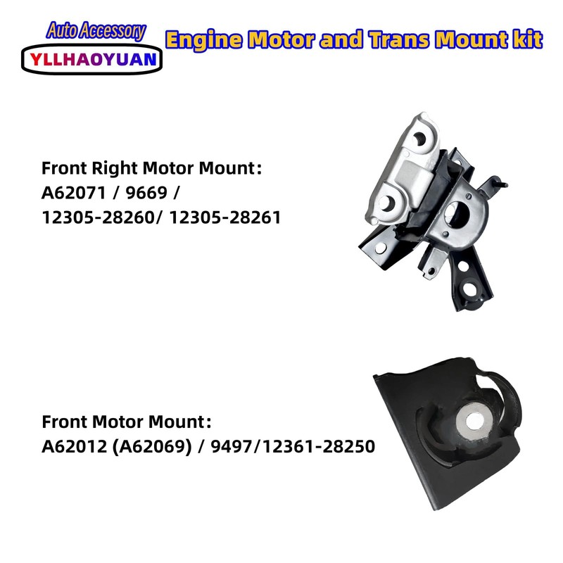 Yllhaoyuan Engine Motor Mount Set 4Pcs Fits for 2008 2009