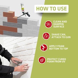 Kraken Bond Fastbond Spray Foam Adhesive (2x24oz.) - Heavy Duty Construction Adhesive for Insulation, Wall & Facade, Concrete, Stone, Subfloor, XPS & EPS Foam Board, Gun Not Included | 2 Pack