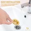 Snailhouse Bathroom Sink Strainers, 2 Pack 2.17 Inches Stainless Steel