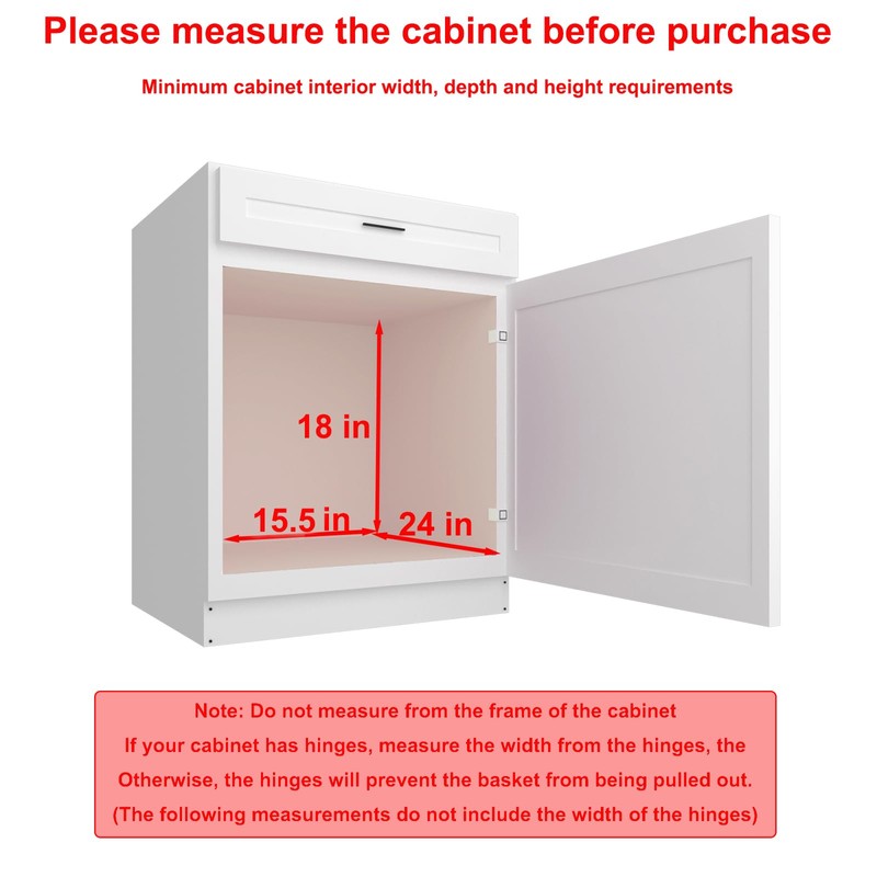 Sikarou Pull Out Cabinet Organizer 14" W x 21" D