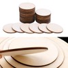 LIANHATA 50 Pieces Round Wood Pieces Wood Set of 50