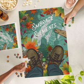 Lantern Press 1000 Piece Jigsaw Puzzle, Outdoor Activity, Hiking Closeups, Fall Colors