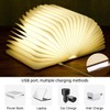 LOVUMMOR Foldable Book Lamp - Wooden Paper LED Mood Light,