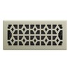 Imperial RG3463 Templar Decorative Floor Register, 4x10 Inch, Satin Nickel