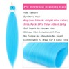 Pre Stretched Braiding Hair 20inch Light Blue Braiding Hair Pre