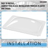 HECASA 18" x 26" RV Skylight Cover Universal Clear Skylight