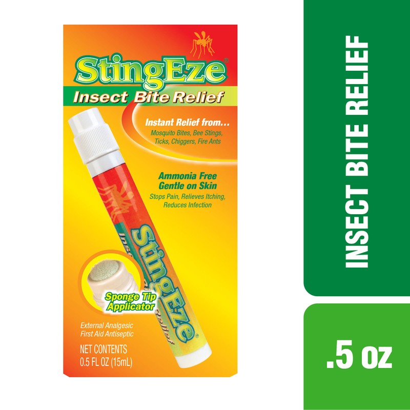 StingEze Original Insect Bite Itch Relief Dauber, 0.5 Ounce, Black