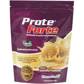 Proteforte, Suplemento Alimenticio, Proteína y Vitaminas, 400 gr. (Vainilla Francesa)