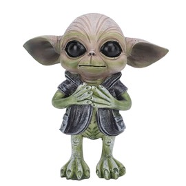 UFO Extraterrestrial Garden Alien Statues Figurine Resin Alien Sculpture Funny Home Garden Decoration Type B