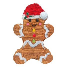 Gingerbread Man Pinata For Christmas Decoration, Photo Prop and Party Game