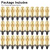 NSIoutlet 30pcs Adjustable Brass Misting Nozzles Spray Sprinkler Set for