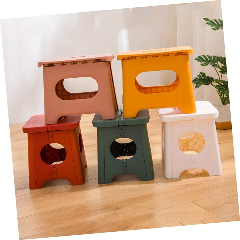 MERRYHAPY Pure Folding Stool Small Stool Fold Stool Lightweight Compact