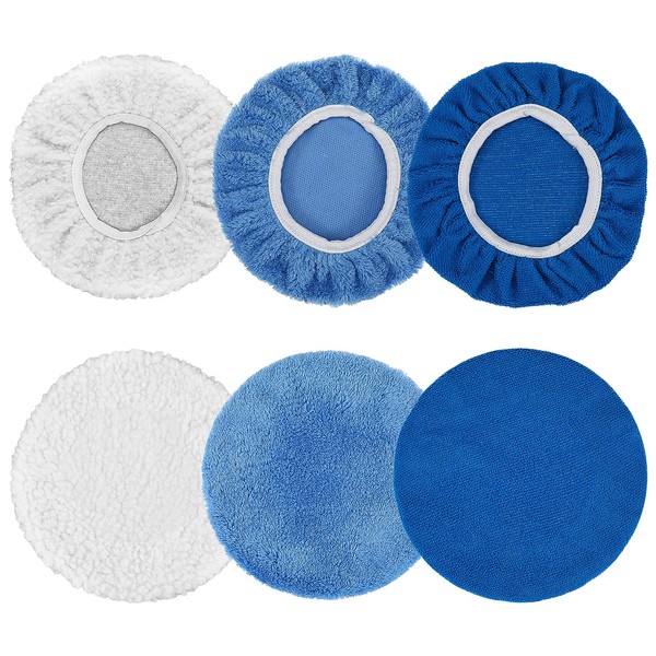 6 Pcs Buffer Pads Buffing Pads Car Polishing Pad for