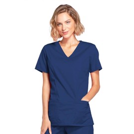 Smart Uniform 1125 Mock Scrub top (L, Navy)