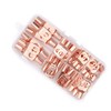 60Pcs Copper Wire Lugs Battery Cable Lugs Ring Terminals Connectors