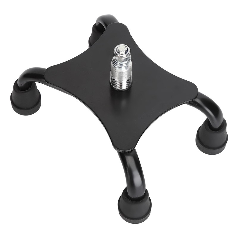 Walking Cane Quad Foot Stainless Steel High Stability Four Point