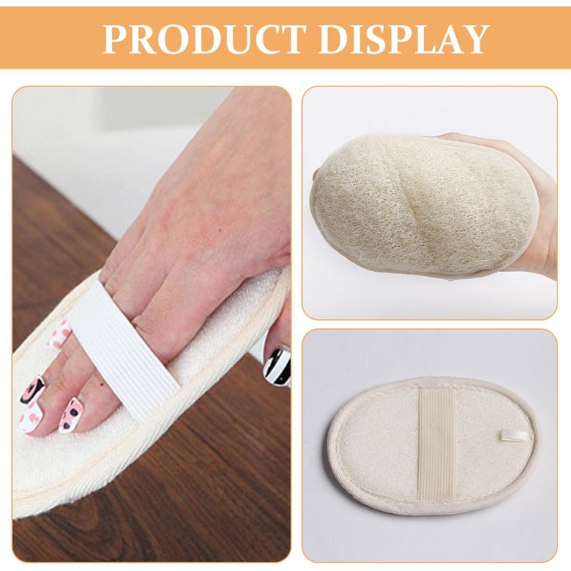 Esponja de Lufa Exfoliante para Baño – Pack 5 Ovaladas