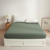 Ruccit Sage Green Fitted Sheet Double Extra Deep 41CM Washed