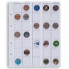 Leuchtturm 306013 Manicotti per Monete Optima 27, 35 compartimenti cristallini