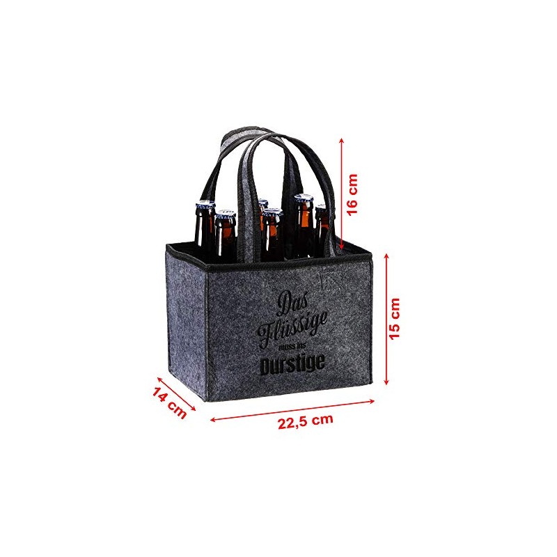 Cepewa Bottle Carrier Felt The Liquid Must Have Bottle Bag