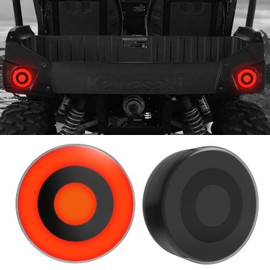 LitMiRaCle LED Tail Light for Kawasaki Teryx 4 2018-2025, Rear Taillights Brake Stop Lamps for Kawasaki Teryx 4 Accessories, Smoke Black, 2PCS