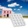 1:12 Dollhouse 16 Grid Display Shelf Miniature Wooden Storage Rack