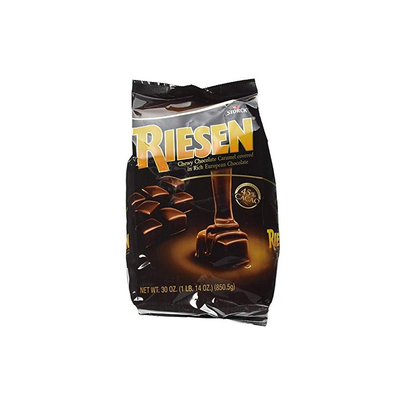 Riesen Chewy Chocolate Caramels, 30 Ounce - PACK OF 2