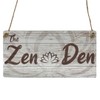 Second Ave The Zen Den Relax Wooden Hanging Rectangle Home