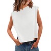 Tankaneo Womens Cropped Cap Sleeve Tank Tops Summer Casual Loose