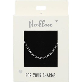 Depesche 11783-002 Medium Link Necklace Silver Plated Adjustable Length (42cm + 5cm) Ideal as a Small Gift, Metal, No Gemstone
