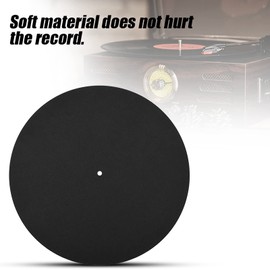 Anti Static Turntable Slipmat Reduce Vibration, Soft Mat for Record, Black, Turntable Record Pad, Built for Keeping the Disc Clean