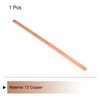 MECCANIXITY 1Pcs 8" x 2/5" Copper Flat Bar,1/16" Thickness Copper