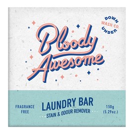 Downunder Wash Co. Bloody Awesome Laundry Bar, Fragrance Free 150g