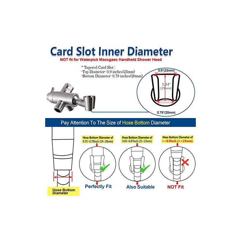 Shower Arm Diverter with Handshower Mount, G1/2 Brass Shower Diverter
