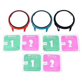 3pcs Smart Watch Case Screen Protector Watch Bumper Case Screen Protector for Lite 2 Dark Green Red Black