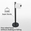 YUMORE Toilet Paper Holder Stand Freestanding, Weighted and Sturdy Matte