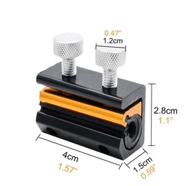 HugeAuto Dual Cable Oiler Lubricator Luber Tool Universal Twin-Clamp Cable Oiler for Motorcycle Scooter Bike-Black-Golden