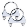GDFYMI U Bolt Exhaust Clamp, Heavy Duty Carbon Steel Muffler