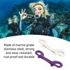90mm 316 Stainless Steel Diving Double Headed Hook Quick Release
