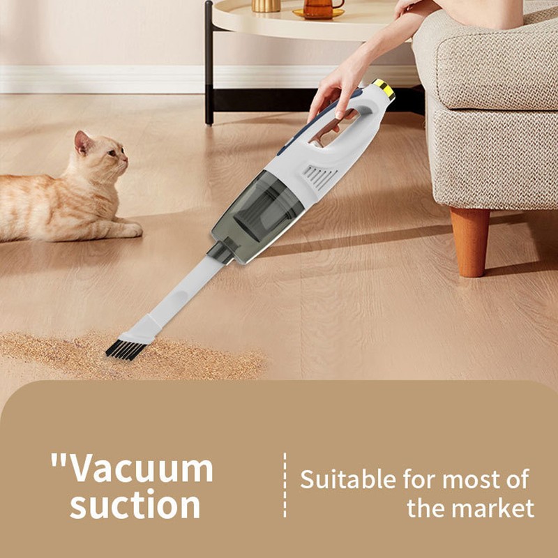 Car Vacuum Cleaner 7.4V Handheld Cordless Rechargeable Powerful Suction Noiseless