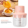 Procesador de Alimentos Eléctrico, Picadora de Carne Inalámbrica 250ml, Picadora