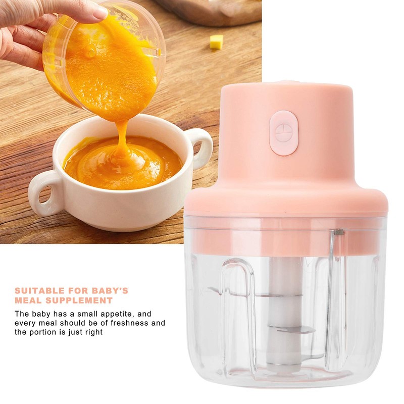 Procesador de Alimentos Eléctrico, Picadora de Carne Inalámbrica 250ml, Picadora