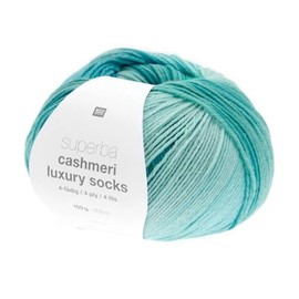 Rico Design Superba Cashmeri Luxury Sock Wool 4 Thread 100g Soft and Luxurious for Your Feet