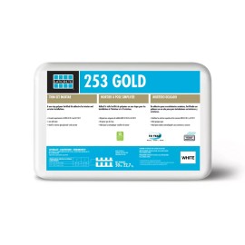 LATICRETE 253 Gold Cementitious Thin-Set Powder 50 Lb. Bag White