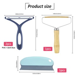 YUUTIAL Pet Hair Remover, Pack of 5 Tussel Remover, Portable Cat Hair Remover, Reusable Cat Hair Remover, Remove Cat Hair, Dog Hair, Pet Hair from Clothes and Carpets