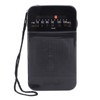 Portable AM FM Radio Black Color Headset Pluggable Built in
