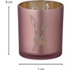 EDZARD Set of 2 Tea Light Holders Rabbit Design Height