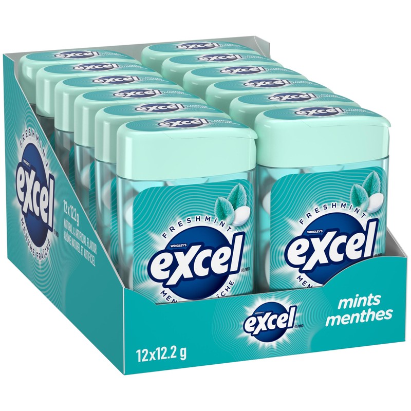 Excel Mints Fresh Mint, 12gm, 12 Count