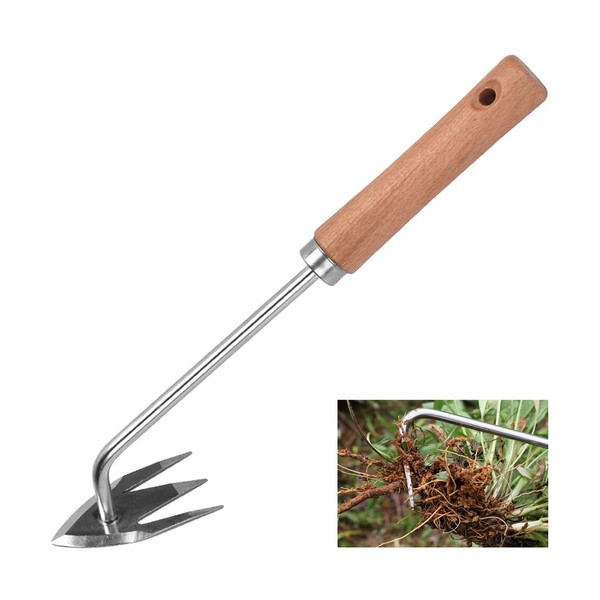 BINGONE BINGONE Stainless Steel Multifunctional Weeder, Weeder Puller Stand Up,