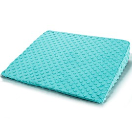 inqigi Wedge Pillow for Kids,Memory Foam for Back,Legs & Knees, Relaxation and Comfort, Soft and Breathable, Dot Texture Pillow for Reading Watching TV Gaming Sleeping, Fit for Sofa Floor Room